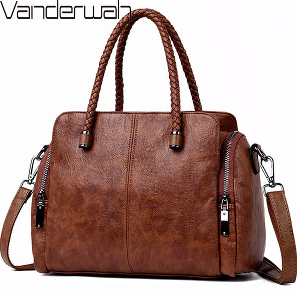 Casual Tote Bag Leather Luxury Handbags Women Bags Designer Handbags High Quality ladies Crossbody Hand Bags For Women 2019 Sac