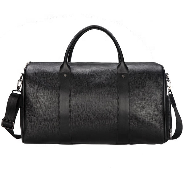 Men Genuine Leather Travel Bag Large Capacity Gym Bag Duffle Bags Big Weekender Luggage handbag Casual Sports shoulder Bag FEGER