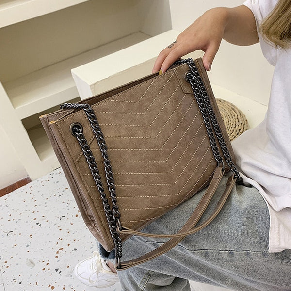 Winter Large Shoulder Bag Women Travel Bags Leather Pu Quailty Bag Female Luxury Handbags Women Bags Designer Sac A Main Femme