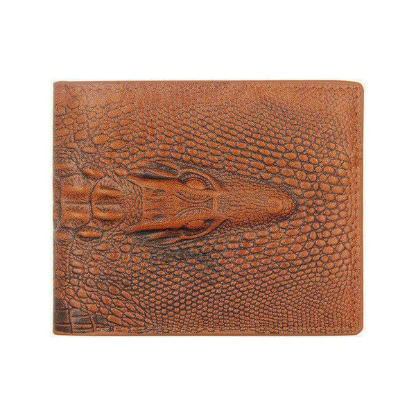 mens wallet leather genuine short purse billetera hombre men wallets vintage style cartera hombre crocodile  Alligato portemonne