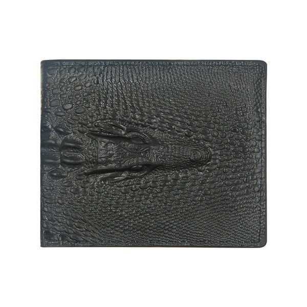 mens wallet leather genuine short purse billetera hombre men wallets vintage style cartera hombre crocodile  Alligato portemonne