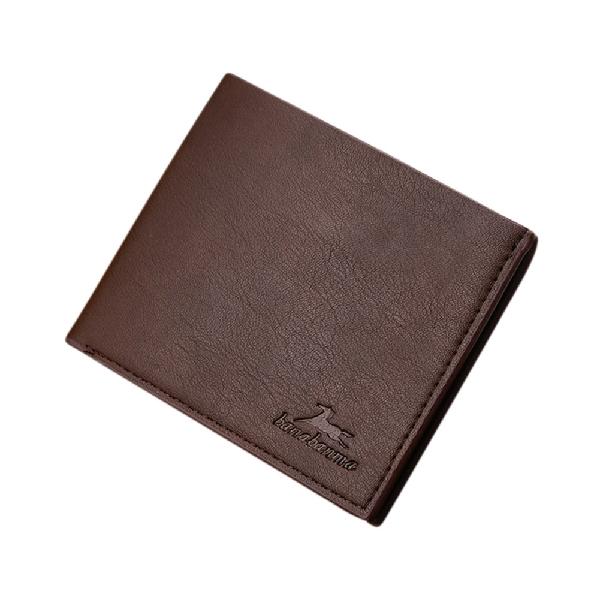 Fashion Men Wallet Wearable Concise PU Leather Multi Position High Quality Designer Purse Money Clip Boys Teens Gift