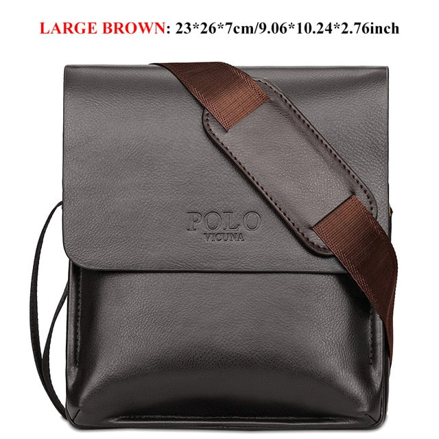 VICUNA POLO Famous Brand Leather Men Bag Casual Business Leather Bag Set Man Messenger Bag Vintage Crossbody Bag bolsas male