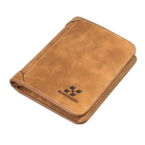 Fashion 2020 Men Wallets Mens Wallet with Coin Bag Zipper Small Money Purses New Design Dollar Slim Purse Money Clip Wallet