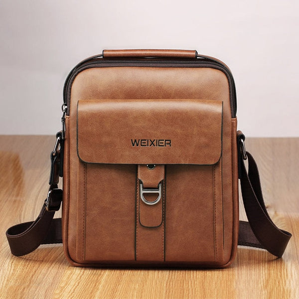 Men bag 2020 new fashion crossbody leather messenger bag men vintage casual men shoulder bags zipper man handbags tote bag male