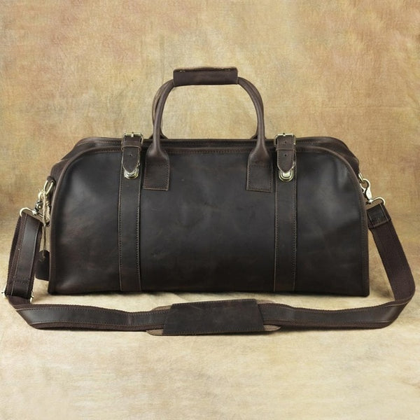Fashion Large Capacity Travel Bag Weekend Duffel Bag Genuine Leather Men Travel Tote Handbag Popular Design Big Shoulder Bag DH8