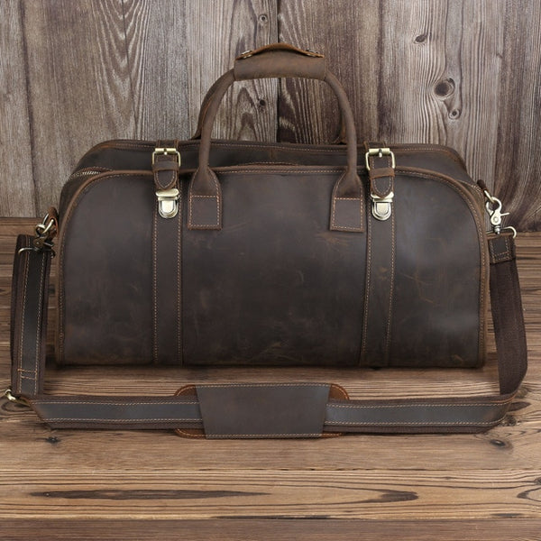 Fashion Large Capacity Travel Bag Weekend Duffel Bag Genuine Leather Men Travel Tote Handbag Popular Design Big Shoulder Bag DH8