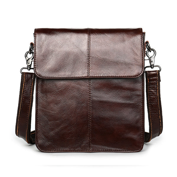 WESTAL Messenger Bag Men's Shoulder bags Genuine Leather Small flap male man Crossbody bag for Messenger men Leather bags 8821