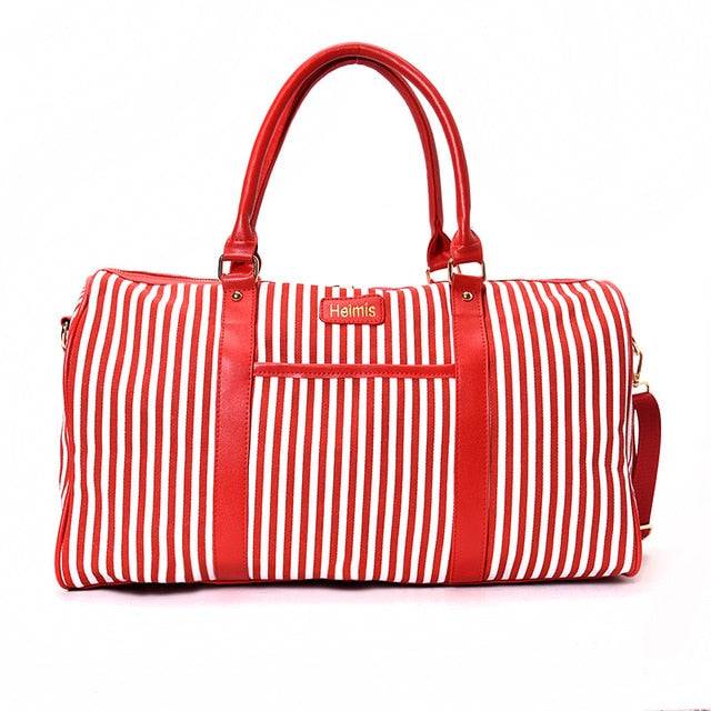 JXSLTC Canvas Leather Women Travel Bag women Travel Duffel Bags Tote Large Weekend Bag Overnight Carry on Luggage Shoulder Bags.