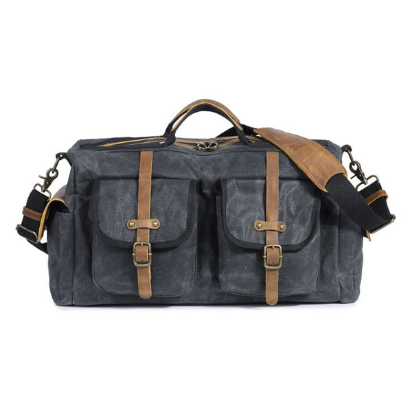 M191 Waterproof Duffel Bag Men Canvas Weekend Bags Vintage Military Shoulder Handbag Leather Travel Tote Large Overnight Bag New