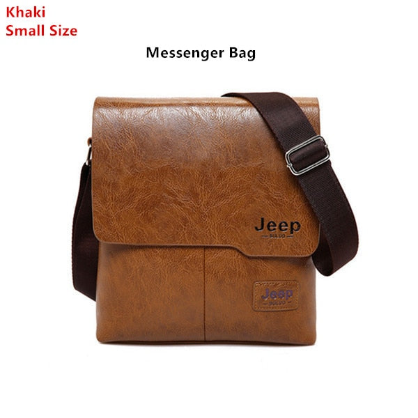 JEEP BULUO Man Messenger Bag 2 Set Men Pu Leather Shoulder Bags Business Crossbody Casual Bag Famous Brand ZH1505/8068