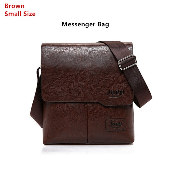 JEEP BULUO Man Messenger Bag 2 Set Men Pu Leather Shoulder Bags Business Crossbody Casual Bag Famous Brand ZH1505/8068