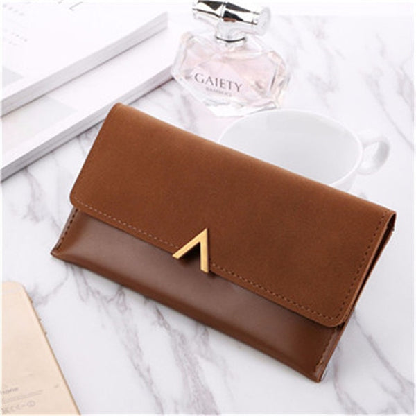 Wallet Woman Long Purse Fashion Simple PU Leather Wallets Professional Women Card Holder Clutch Bag Coin Money Bag Hot Selling