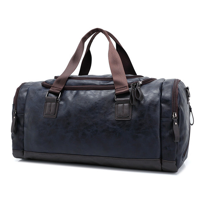 Portable Travel Tote Large Weekend Bag Crossbody Handbag Gym Bag Leather Sports Bags Big MenTraining Tas for Shoes Lady Fitness