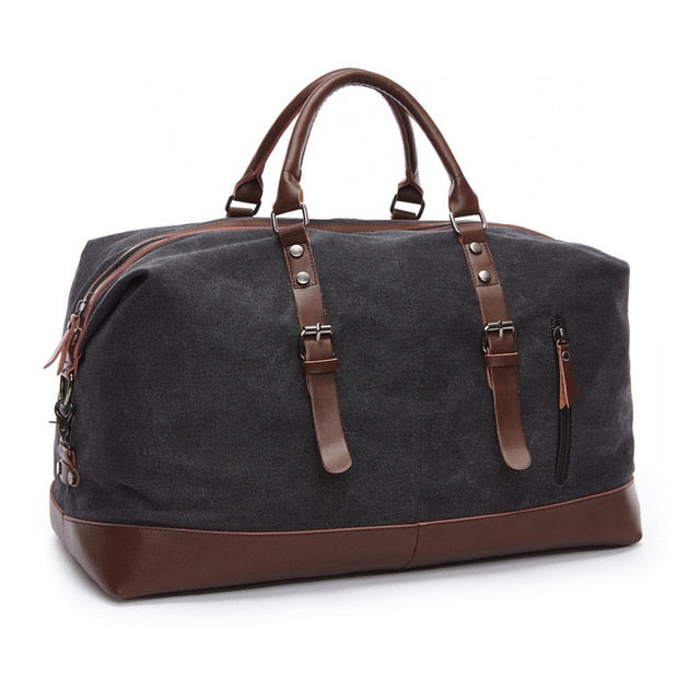 MARKROYAL Canvas Leather Men Travel Bags Carry on Luggage Bag Men Duffel Bags Handbag Travel Tote Large Weekend Bag Dropshipping