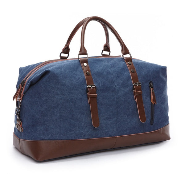 MARKROYAL Canvas Leather Men Travel Bags Carry on Luggage Bag Men Duffel Bags Handbag Travel Tote Large Weekend Bag Dropshipping